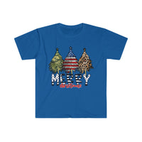 Rustic Military Merry Christmas Holiday Unisex Graphic Tees! Winter Vibes!