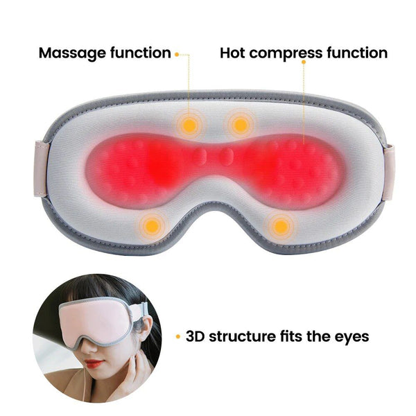 Multi-Mode Eye Relaxer: Heated Steam & Vibration Massage Sleep Mask