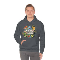 Kindness Matters Vintage Butterflies Unisex Heavy Blend Hooded Sweatshirt! Spring Vibes!