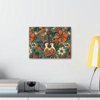 Floral Vintage 70's Inspired Guitar Canvas Gallery Wraps!