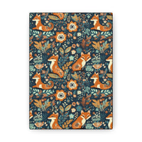 Vintage 70's Inspired Floral Foxy Canvas Gallery Wraps!