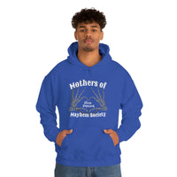 Mothers of Mayhem Society Sleep Deprived Unisex Hooded Sweatshirt! Sarcastic Vibes! Family Vibes!