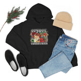 Rustic Cowboy Christmas Holiday Unisex Heavy Blend Hooded Sweatshirt! Winter Vibes!