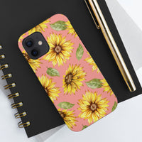 Pink Sunflower Tough Phone Cases, Case-Mate! Summer Vibes!