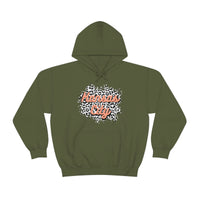 Kansas City Football Grey and Pink Leopard Print Unisex Heavy Blend Hooded Sweatshirt! Football Season!