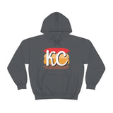 Kansas City Football Paint Stripe KC Unisex Heavy Blend Hooded Sweatshirt! Football Season!