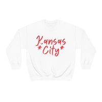 Kansas City Football Unisex Heavy Blend Crewneck Sweatshirt! Football Season!