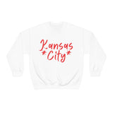 Kansas City Football Unisex Heavy Blend Crewneck Sweatshirt! Football Season!