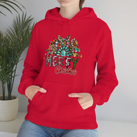 Merry Christmas Sunflower Holiday Unisex Heavy Blend Hooded Sweatshirt! Winter Vibes!