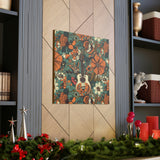 Floral Vintage 70's Inspired Guitar Canvas Gallery Wraps!