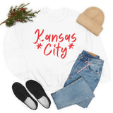 Kansas City Football Unisex Heavy Blend Crewneck Sweatshirt! Football Season!