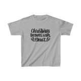 Christmas Begins with Christ Unisex Kids Heavy Cotton Graphic Tees! Foxy Kids! Winter Vibes!