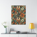 Floral Vintage 70's Inspired Guitar Canvas Gallery Wraps!