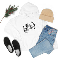 Ho Ho Ho Minimalistic Christmas Unisex Heavy Blend Hooded Sweatshirt! Winter Vibes!