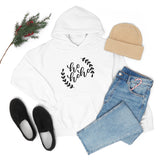 Ho Ho Ho Minimalistic Christmas Unisex Heavy Blend Hooded Sweatshirt! Winter Vibes!