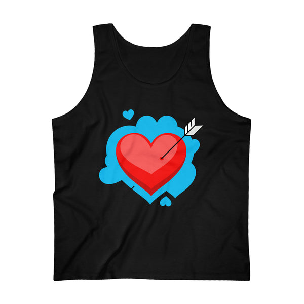 Valentines Day Dainty Heart Men's Ultra Cotton Tank Top! Men's Activewear! Spring Vibes!