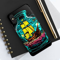 Ship in a Bottle Neon Colors Tough Phone Cases!