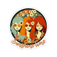 Vintage Sunshine Time 70's Inspired Vinyl Stickers!