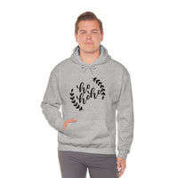 Ho Ho Ho Minimalistic Christmas Unisex Heavy Blend Hooded Sweatshirt! Winter Vibes!