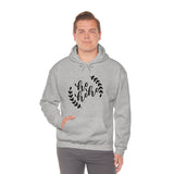 Ho Ho Ho Minimalistic Christmas Unisex Heavy Blend Hooded Sweatshirt! Winter Vibes!