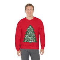 It's What is Around the Tree That Matters Unisex Heavy Blend Crewneck Sweatshirt! Winter Vibes!