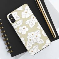 Crème Hibiscus Floral Tough Phone Cases, Case-Mate! Summer Vibes!