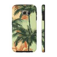 Palm Tree's Green and Orange Tough Phone Cases, Case-Mate! Summer Vibes!