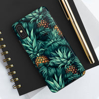 Teal Blue Pineapples Tough Phone Cases, Case-Mate! Summer Vibes!