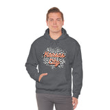 Kansas City Football Grey and Pink Leopard Print Unisex Heavy Blend Hooded Sweatshirt! Football Season!