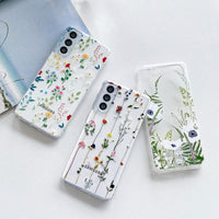 Ultra Clear Floral Painted Silicone Phone Case for Samsung Galaxy S Series