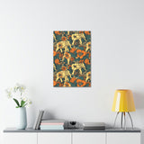 Vintage 70's Inspired Elephant Florals Canvas Gallery Wraps!