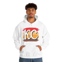 Kansas City Football Paint Stripe KC Unisex Heavy Blend Hooded Sweatshirt! Football Season!