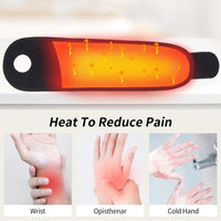 Electric Vibration Heating Wrist Massager with Pressotherapy & Hot Compress