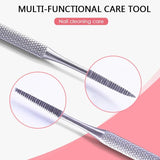 Stainless Steel Dual-Ended Toe Nail Care Tool