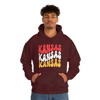 Kansas City Football Ride The Red Wave Unisex Heavy Blend Hooded Sweatshirt! Football Season! Spring Vibes!