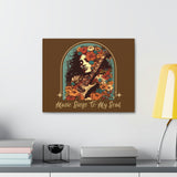 Vintage 70's Inspired Music Sings To My Soul Canvas Gallery Wraps!