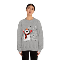 Tis The Season To Sparkle Snowman Unisex Heavy Blend Crewneck Sweatshirt! Winter Vibes!