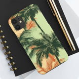 Palm Tree's Green and Orange Tough Phone Cases, Case-Mate! Summer Vibes!