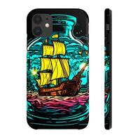 Ship in a Bottle Neon Colors Tough Phone Cases!