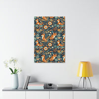 Vintage 70's Inspired Floral Foxy Canvas Gallery Wraps!