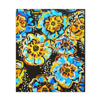 Blue Wildflowers Original Print Painting Canvas Gallery Wraps!