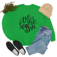 Tis The Season Holiday Unisex Heavy Blend Crewneck Sweatshirt! Winter Vibes!