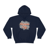 Kansas City Football Grey and Pink Leopard Print Unisex Heavy Blend Hooded Sweatshirt! Football Season!