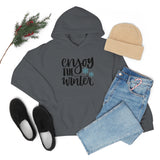 Enjoy The Winter Holiday Snowflake Unisex Heavy Blend Hooded Sweatshirt! Winter Vibes!