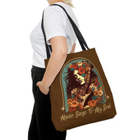 Vintage 70s Inspired Music Sings to My Soul Tote Bag!