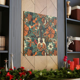 Floral Vintage 70's Inspired Guitar Canvas Gallery Wraps!