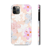 Pink Floral Hibiscus Flowers Tough Phone Cases, Case-Mate! Summer Vibes!