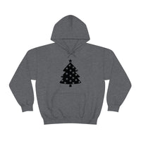 Star Christmas Tree Minimalistic Design Unisex Heavy Blend Hooded Sweatshirt! Winter Vibes!