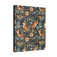 Vintage 70's Inspired Floral Foxy Canvas Gallery Wraps!