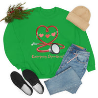 Valentines Day Emergency Department Stethoscope Heart Unisex Heavy Blend Crewneck Sweatshirt! Spring Vibes!